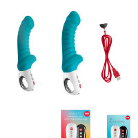 Вибратор для точки G Fun Factory TIGER petrol, ребристый, подходит для анальной стимуляции — Просмотреть изображение 7