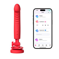 Смарт-міні секс-машина Lovense Mission 2 Vibrating suction cup dildo, 6500 вібрацій/хв, Touch Sense