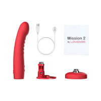 Смарт-мини секс-машина Lovense Mission 2 Vibrating suction cup dildo, 6500 вибраций/мин, Touch Sense