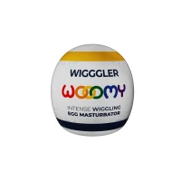 Мастурбатор-яйце Wooomy Wigggler Mini Masturbator, дуже ніжний, пробник лубриканту Amorean 1 мл — Переглянути зображення 6