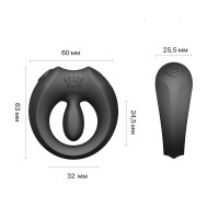 Эрекционное смарт-виброкольцо Zalo Apis Obsidian Black, до 4 часов работы, зарядный кейс — Просмотреть изображение 4