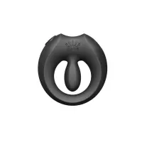 Ерекційне смарт-віброкільце Zalo Apis Obsidian Black, до 4 годин роботи, зарядний кейс — Переглянути зображення 1