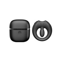 Ерекційне смарт-віброкільце Zalo Apis Obsidian Black, до 4 годин роботи, зарядний кейс