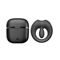 Эрекционное смарт-виброкольцо Zalo Apis Obsidian Black, до 4 часов работы, зарядный кейс — Просмотреть изображение 11