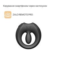 Эрекционное смарт-виброкольцо Zalo Apis Obsidian Black, до 4 часов работы, зарядный кейс — Просмотреть изображение 3