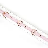 Нашийник з повідцем Liebe Seele White &amp; Pink Fairy Goat Leather Collar — Переглянути зображення 4