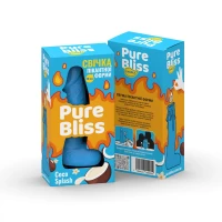 Ароматна свічка пікантної форми Pure Bliss Blue Coco Splash (Кокосове молоко) 18 см — Переглянути зображення 10