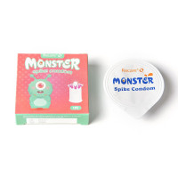 Насадка на член Recare Turquoise Monster Spike Condom (презерватив з вусиками)