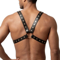 Чоловіча портупея Art of Sex - Spartacus, натуральна, колір чорний, розмір XS-M — Переглянути зображення 2