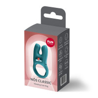 Эрекционное виброкольцо с двойной стимуляцией клитора Fun Factory NŌS CLASSIC Bottle Green, 2 мотора — Просмотреть изображение 8