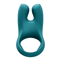 Ерекційне віброкільце з подвійною стимуляцією клітора Fun Factory NŌS CLASSIC Bottle Green, 2 мотори — Переглянути зображення 4