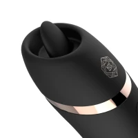Мінівібратор з язичком Rosy Gold - Vibrating &amp; Licking Dual Stimulator — Переглянути зображення 16