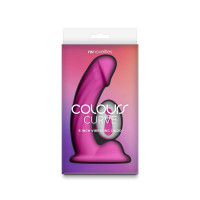 Дилдо с вибрацией NS Novelties Colours - Curve - Vibrating - 6&quot; Dildo - Pink — Просмотреть изображение 3