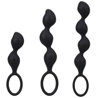 Набір анальних іграшок Doc Johnson Mood Naughty Contour Beads Trainer Set — Переглянути зображення 1