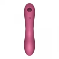 Вакуумний стимулятор із вібрацією Satisfyer Curvy Trinity 3 Red — Переглянути зображення 3