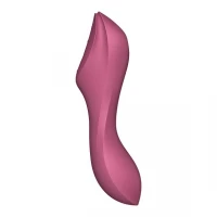 Вакуумний стимулятор із вібрацією Satisfyer Curvy Trinity 3 Red — Переглянути зображення 2