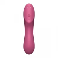 Вакуумний стимулятор із вібрацією Satisfyer Curvy Trinity 3 Red — Переглянути зображення 4