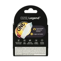 Презервативы ONE Legend Extra Large 3 шт, картонная коробка (мятая упаковка!!!) — Просмотреть изображение 3