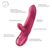 Пульсатор Fun Factory Bi Stronic Arc Raspberry (м'яте паковання!!!) — Переглянути зображення 9
