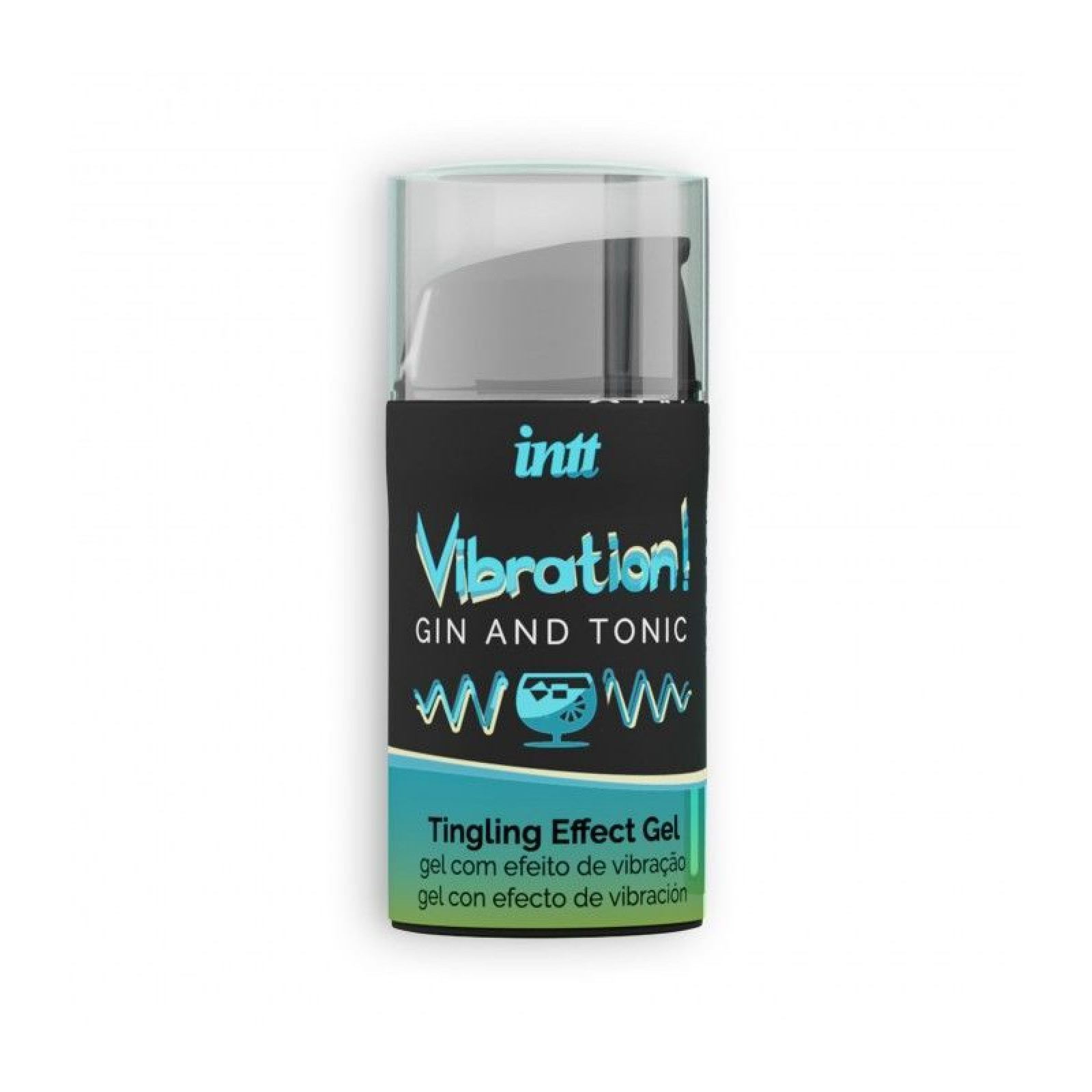 Жидкий вибратор Intt Vibration Gin Tonic (15 мл) (мятая упаковка!!!)