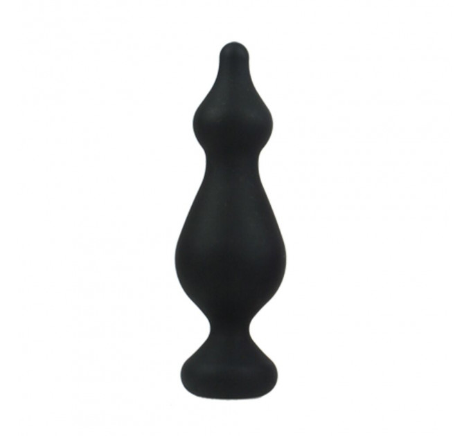 Анальна пробка Adrien Lastic Amuse Big Black (L) з двома переходами, макс. діаметр 4,4 см
