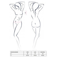 Комплект белья Passion MELISSA BIKINI S/M, black, лиф со шнуровкой и трусики стринги — Просмотреть изображение 7