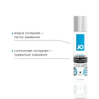 Густа змазка водно-силіконова JO Classic Hybrid (30 мл) без парабенів, гліцерину та олій — Просмотреть изображение 3