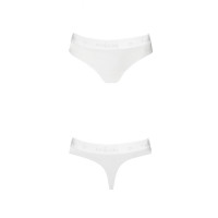 Трусики-бразилиана из хлопка Passion PS005 PANTIES M, white