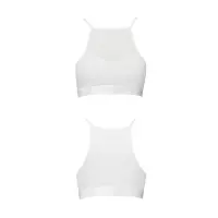 Спортивний топ з прозорою вставкою Passion PS006 TOP XL, white — Переглянути зображення 4