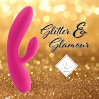 Гнучкий вібратор кролик з двома моторами FeelzToys Lea Rabbit Vibrator Rubine Red — Переглянути зображення 3