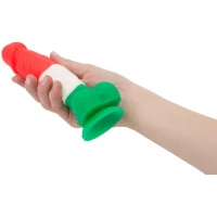 Кольоровий фалоімітатор ADDICTION - LEONARDO - 7 &quot;- 3 COLOURS, 17,8 см, силікон, вібропуля в подарун — Переглянути зображення 6