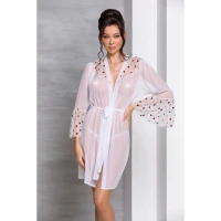 Повітряний пеньюар Passion LOVELIA PEIGNOIR L/XL, white — Просмотреть изображение 3