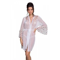 Повітряний пеньюар Passion LOVELIA PEIGNOIR L/XL, white — Просмотреть изображение 1