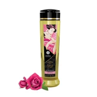 Масажна олія Shunga Aphrodisia – Roses (240 мл) натуральна зволожувальна — Переглянути зображення 1
