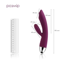 Вібратор-кролик із перлинною стимуляцією точки G Svakom Trysta Violet — Переглянути зображення 2