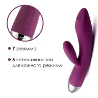 Вібратор-кролик із перлинною стимуляцією точки G Svakom Trysta Violet — Переглянути зображення 3