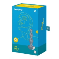 Анальний стимулятор-намистини з двома моторами Satisfyer Lolli-Plug 2 Ice blue — Переглянути зображення 6