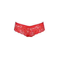 Трусики-бразиліана з квіткового мережива Passion RAJA THONG XXL/XXXL, red — Переглянути зображення 5