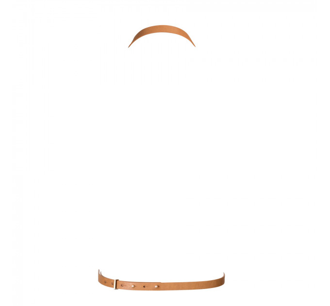 Портупея Bijoux Indiscrets MAZE - 8 Harness Brown, экокожа