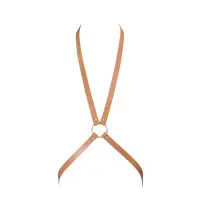 Портупея Bijoux Indiscrets MAZE - 8 Harness Brown, екошкіра — Переглянути зображення 1
