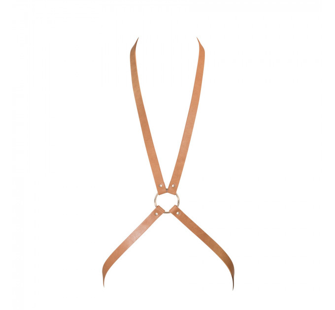 Портупея Bijoux Indiscrets MAZE - 8 Harness Brown, экокожа