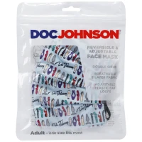 Двостороння маска Doc Johnson DJ Reversible and Adjustable face mask — Переглянути зображення 4