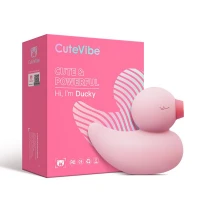 Вакуумний вібратор-качечка CuteVibe Ducky Pink — Просмотреть изображение 4