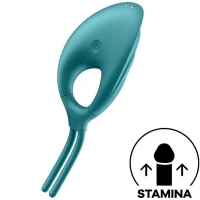 Ерекційне віброкільце-ласо Satisfyer Swordsman Green, міцна фіксація, 10 режимів, потужний мотор — Переглянути зображення 2