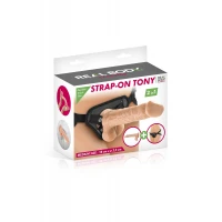 Жіночий страпон-трусики 2в1 Real Body — Tony: довжина 18 см, діам. 3,5 см, трусики та фалоімітатор — Переглянути зображення 3