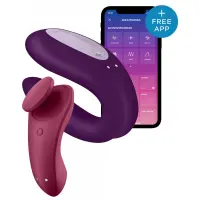 Набір Satisfyer Partner Box 1 (вібратор для пар Double Joy + вібратор у трусики Sexy Secret) — Просмотреть изображение 2