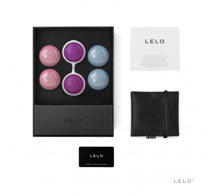 Набір вагінальних кульок LELO Beads Plus, діаметр 3,5 см, змінне навантаження 2х28, 2х37 та 2х60 г