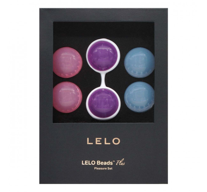 Набір вагінальних кульок LELO Beads Plus, діаметр 3,5 см, змінне навантаження 2х28, 2х37 та 2х60 г