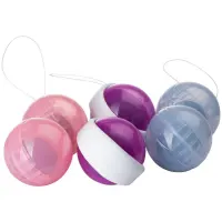 Набір вагінальних кульок LELO Beads Plus, діаметр 3,5 см, змінне навантаження 2х28, 2х37 та 2х60 г — Переглянути зображення 3