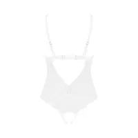 Еротичне напівпрозоре боді Obsessive Heavenlly crotchless teddy XL/2XL, з доступом — Переглянути зображення 4